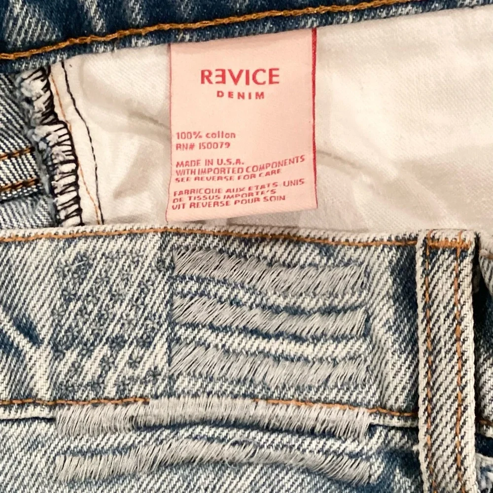 Revice 29 (US 8) Denim Women's Jeans Shorts High Rise Distressed Button Fly